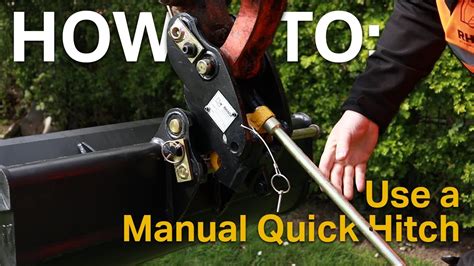 how to use excavators manually